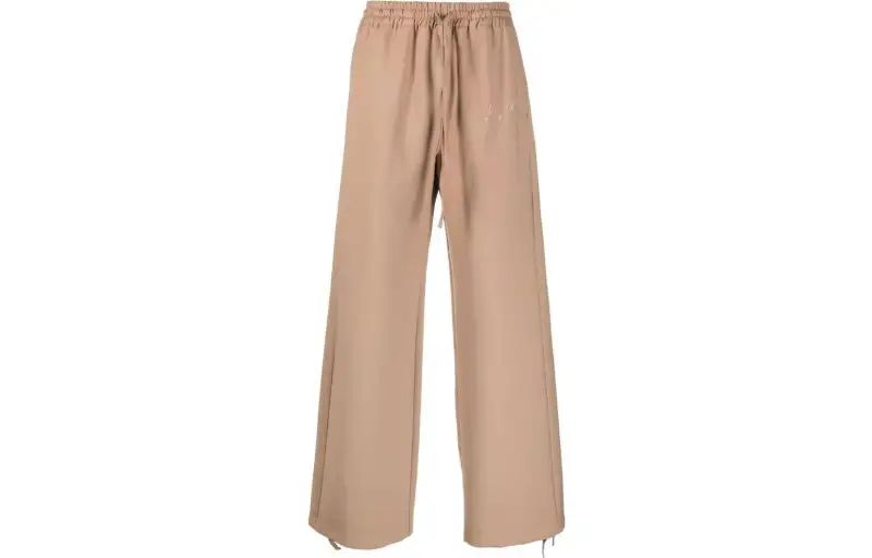 OFF-WHITE High Waist Straight Leg Trousers