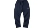 Li Ning Sports Fashion Collection Knitted Sweatpants Men's Dark Marine Blue Moderate Straight Fit Pants