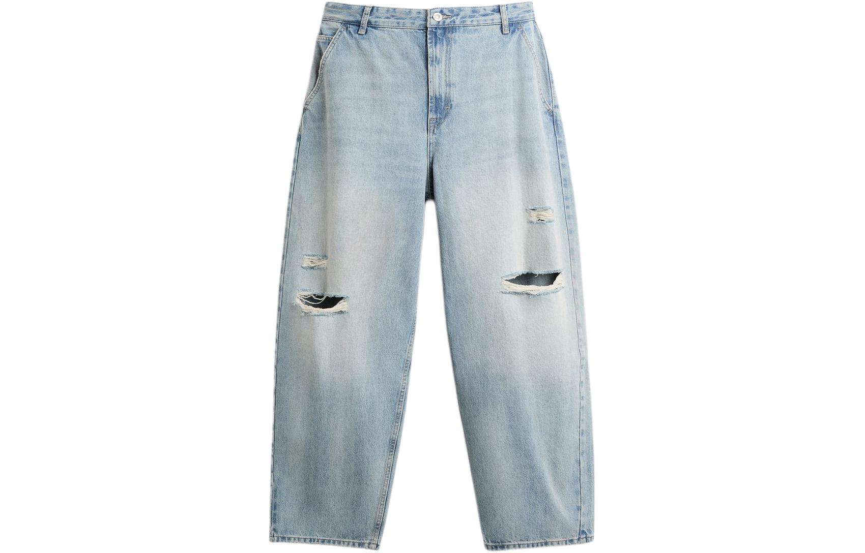 ZARA Jeans Men's Medium Blue Moderate Straight Fit Pants