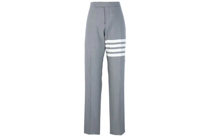Thom Browne 4-Bar Striped Slim Cut Trousers