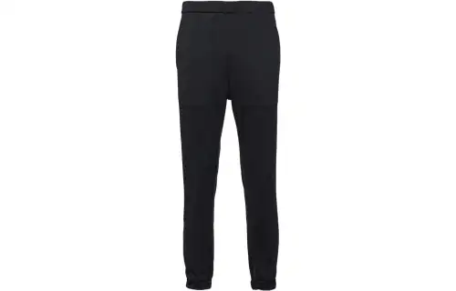 PRADA Knitted Sweatpants Men's Black Moderate Cuffed Pants