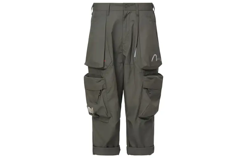 EVISU SS22 Casual Pants Men's Dark Gray
