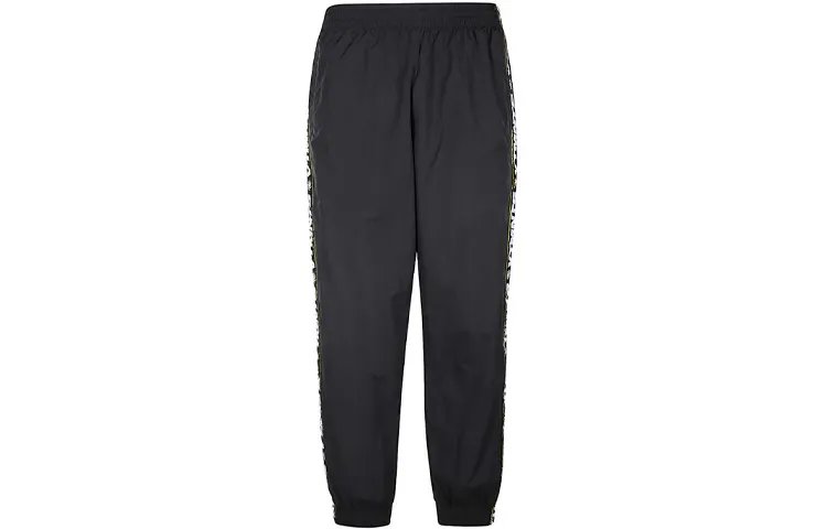 Vetements Knitted Sweatpants Men's Black Moderate Cuffed Pants