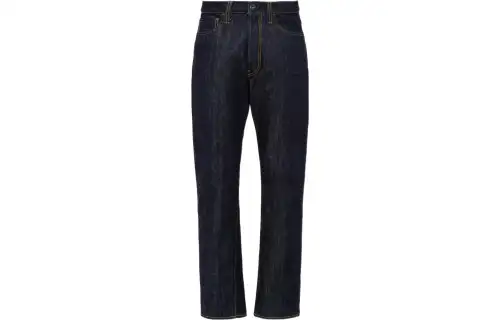 PRADA Jeans Men's Blue Moderate Straight Fit Pants
