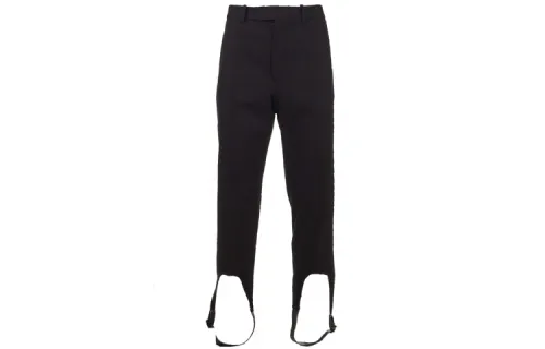 LOEWE Casual Pants Men's Black Moderate Straight Fit Pants