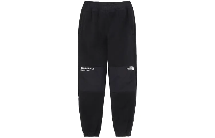 THE NORTH FACE Knitted Sweatpants Men's Black Moderate Cuffed Pants