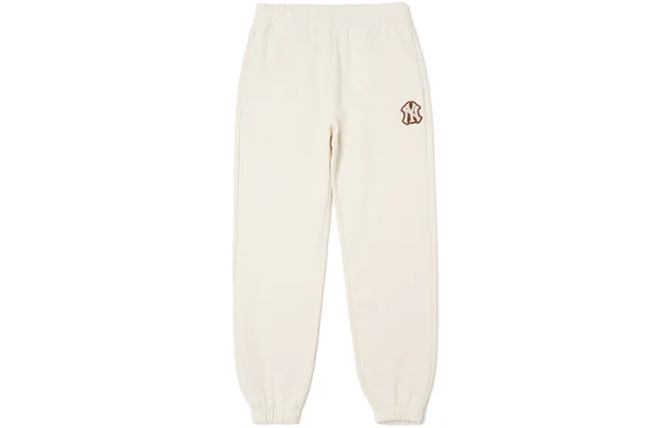 MLB Knitted Sweatpants Unisex Ivory White
