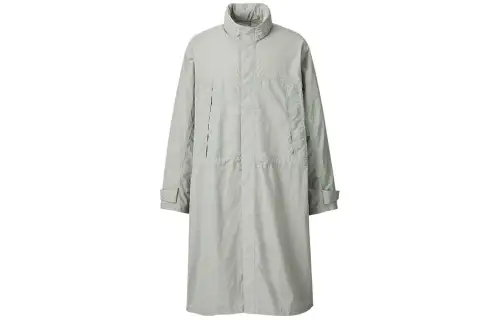 UNIQLO Trench Coat Men's Gray Green