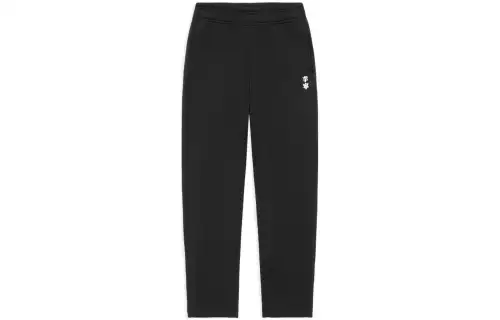 Li Ning Knitted Sweatpants Unisex Black Moderate Straight Fit Pants