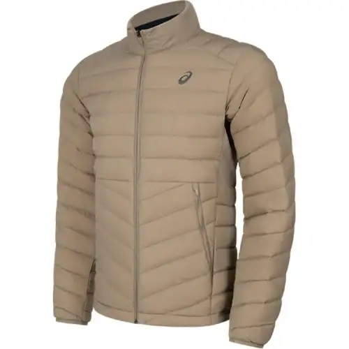 ASICS Down Jackets Men's Khaki Stand Collar Lightweight Other