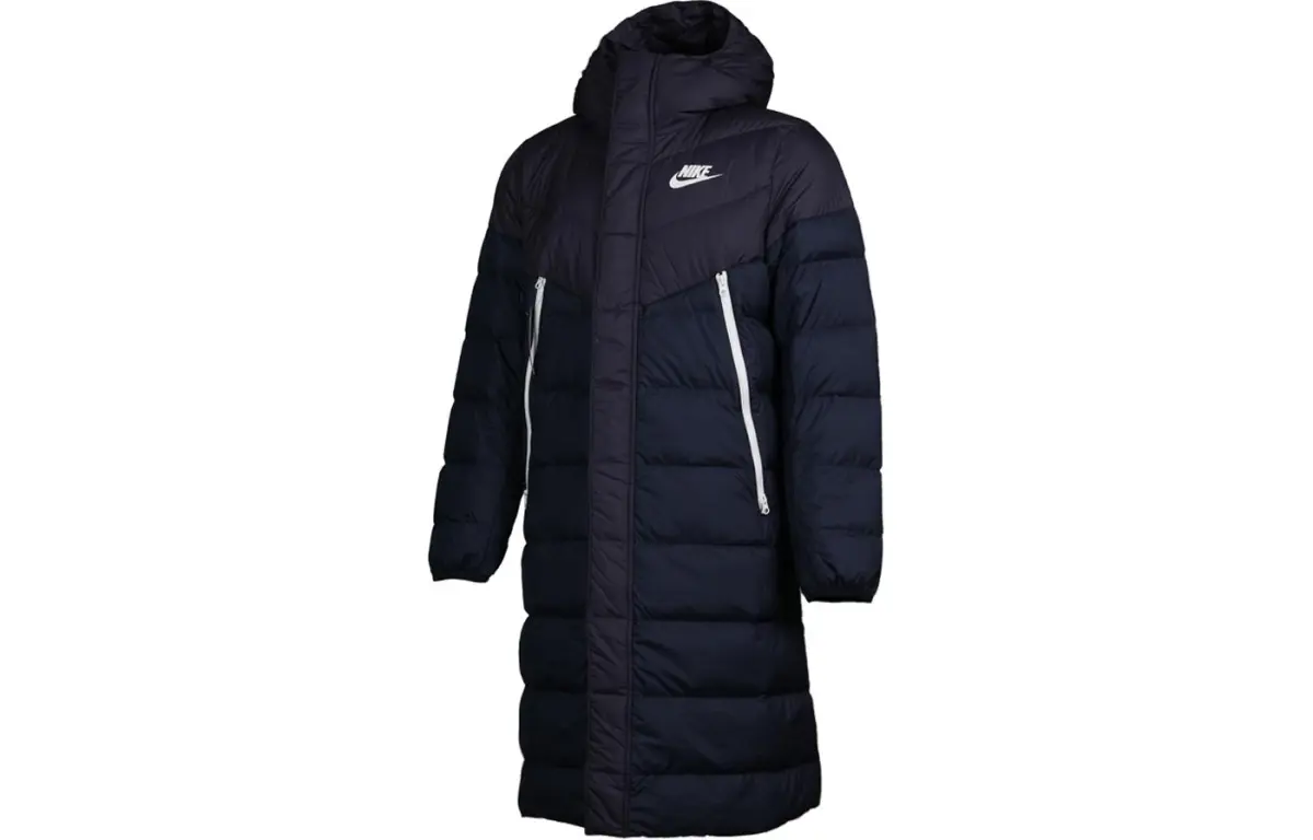 Nike Down Jackets Men's Blue Hooded Moderate Other