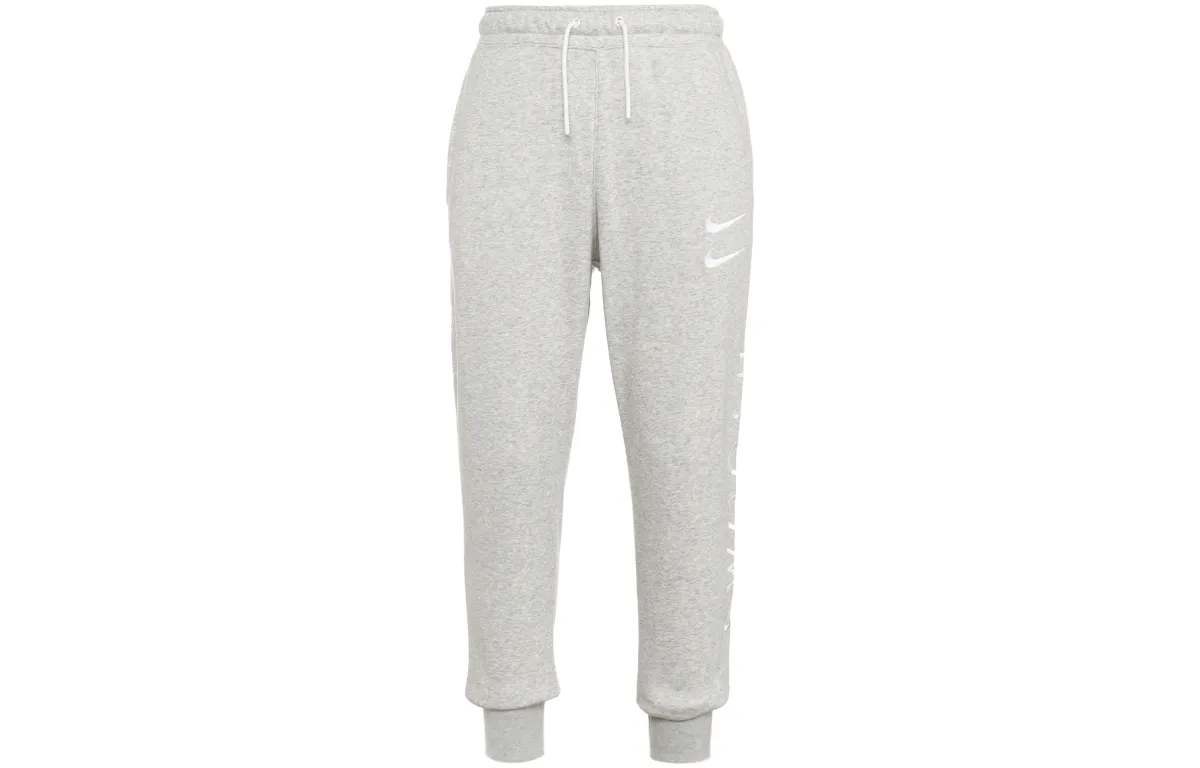 Nike Knitted Sweatpants Men's White Moderate Cuffed Pants