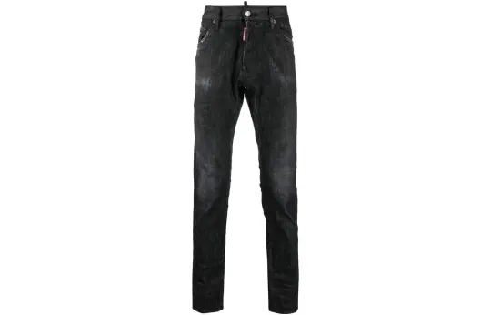 Dsquared2 Distressed Tapered Leg Jeans