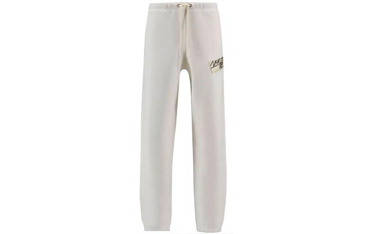 MONCLER GENIUS 1952 Series FW22 Printed Tie-Leg Straight Knitted Sweatpants Men's White