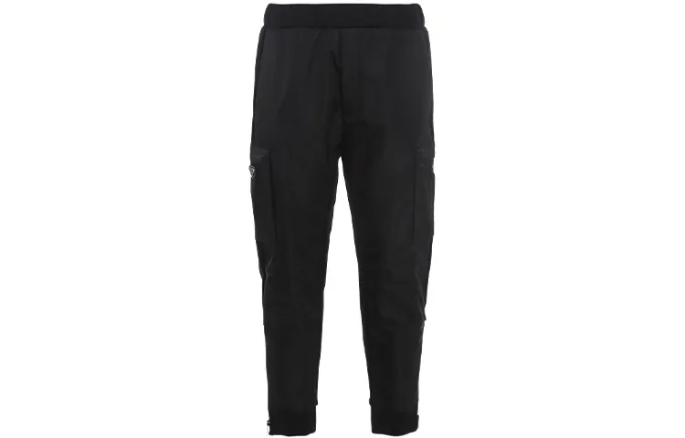 PRADA Casual Pants Men's Black Moderate Tapered Pants