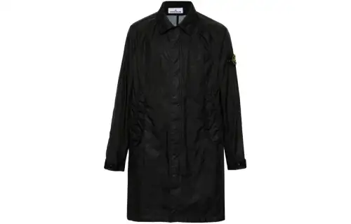 STONE ISLAND Logo Patch Collared Jacket