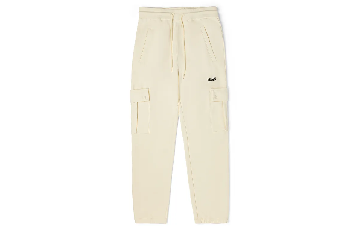 Vans Knitted Sweatpants Unisex Apricot Moderate Cuffed Pants