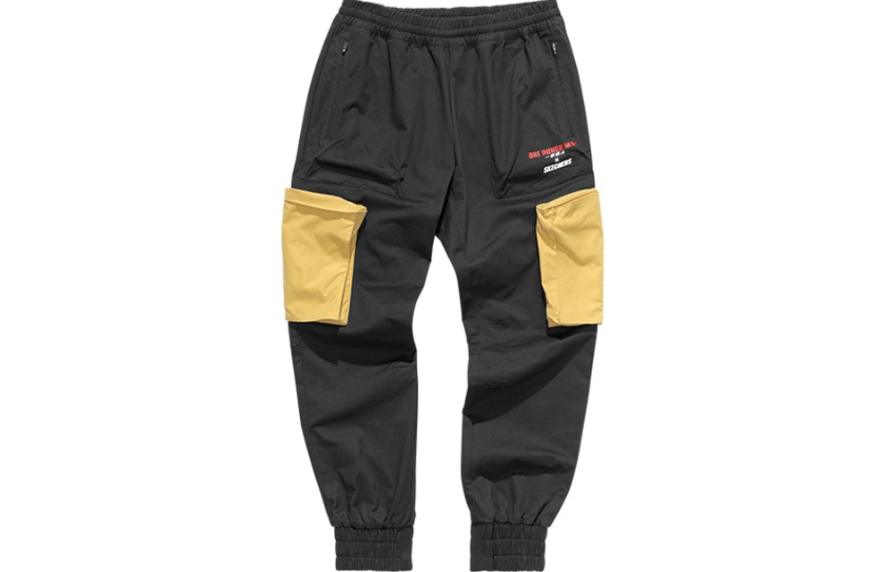 Skechers Skechers x One Punch Man woven casual sweatpants with unisex black