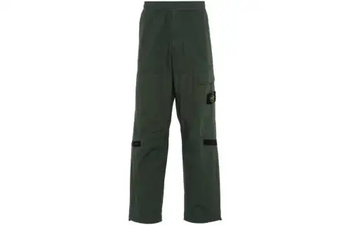 STONE ISLAND Compass Motif Elasticated Waistband Cargo Pants