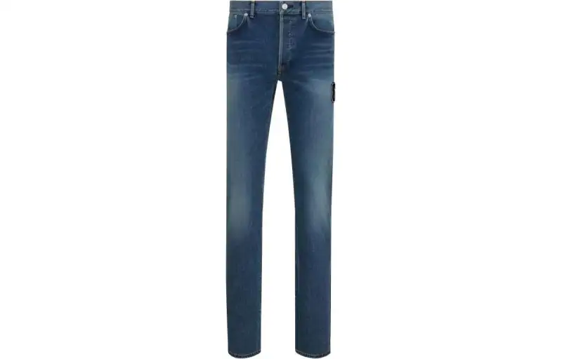 DIOR X Kenny Scharf Denim Cd Patch Jeans