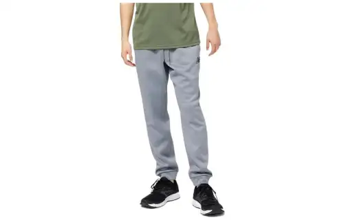 New Balance Knitted Sweatpants Men's Gray Moderate Straight Fit Pants