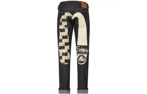 EVISU Jeans Men's Denim Blue Moderate Straight Fit Pants