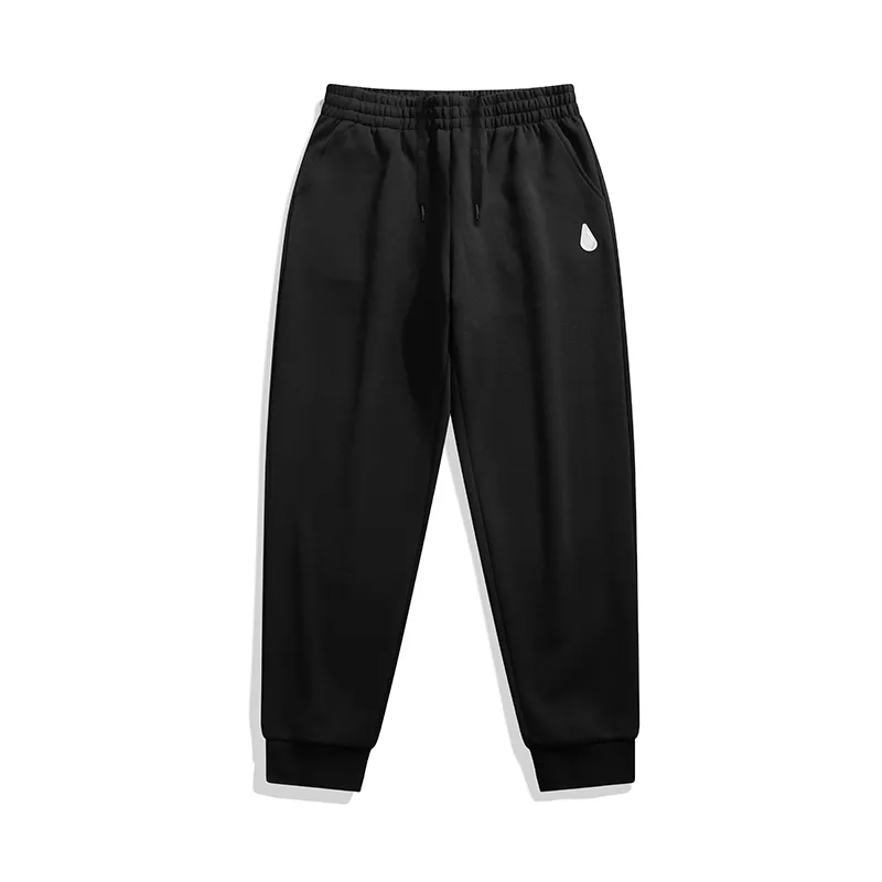 361° Knitted Sweatpants Men's Black Moderate Cuffed Pants