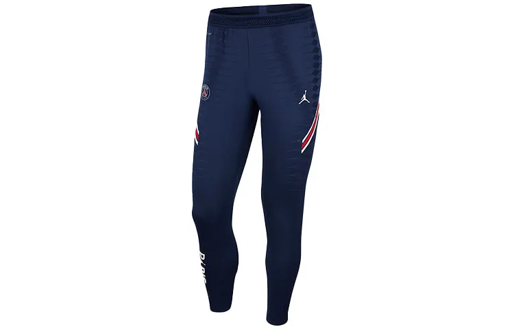 Jordan Dri-FIT ADV Paris Saint-Germain Knitted Sweatpants Men's Blue Moderate Cuffed Pants