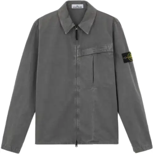 STONE ISLAND Jackets & Coats Men's Green Gray