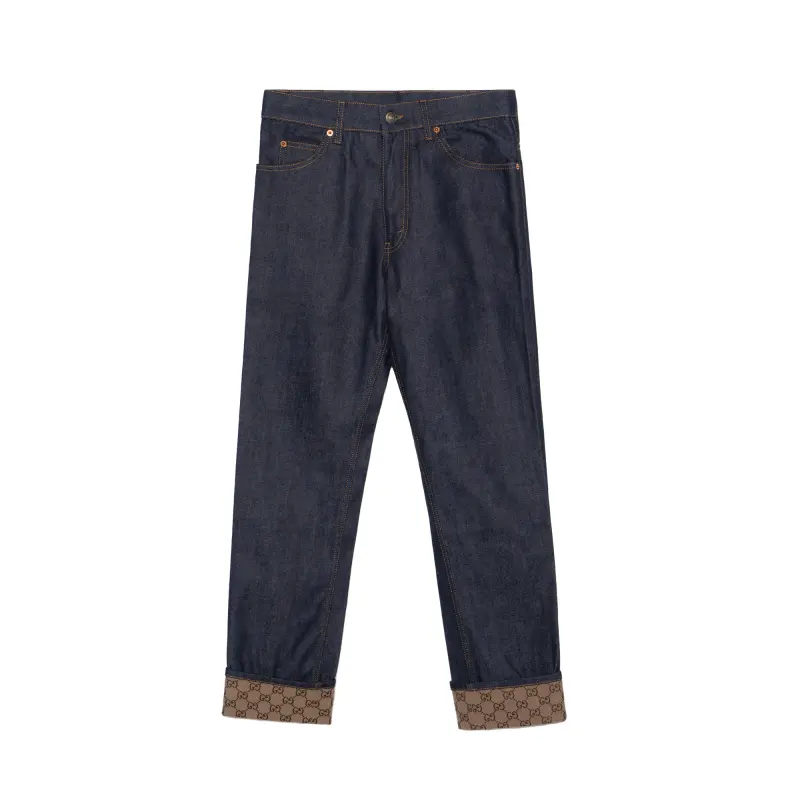 GUCCI FW22 Jeans Men's Dark Blue