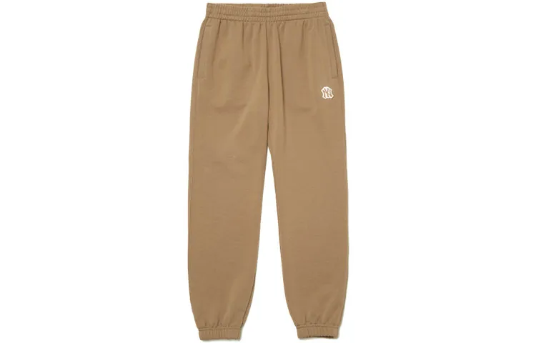 MLB New York Yankees Knitted Sweatpants Unisex Khaki Moderate Cuffed Pants