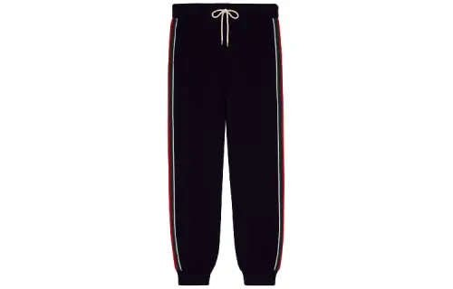 GUCCI Knitted Sweatpants Men's Blue