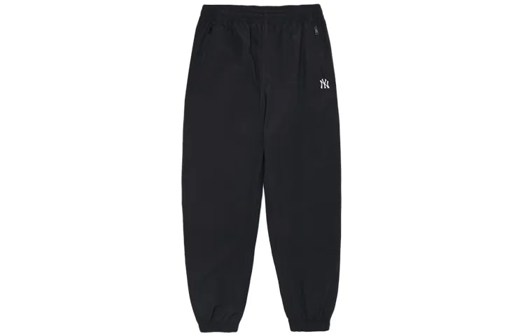 MLB Knitted Sweatpants Unisex Black Moderate Straight Fit Pants