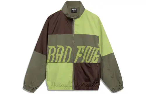 Li Ning Badfive Trench Coat Men's Moss Green