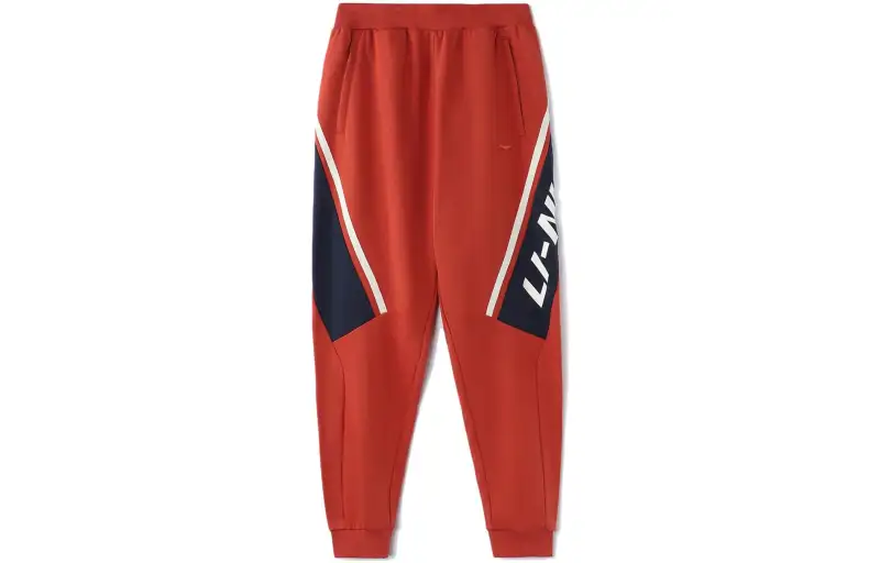Li Ning Sports Fashion Collection Knitted Sweatpants Men's Caramel