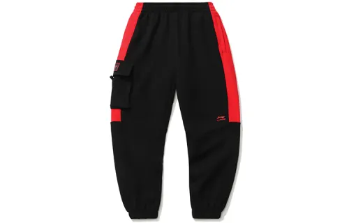 Li Ning Sports Fashion Collection Knitted Sweatpants Men's Black