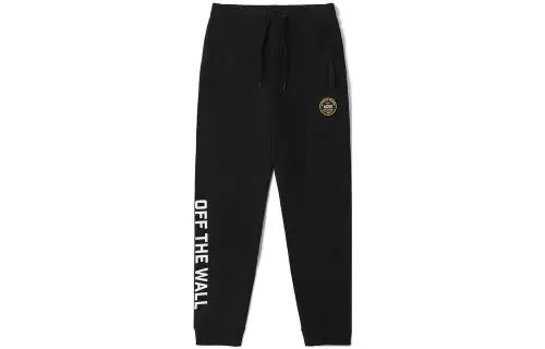 Vans Knitted Sweatpants Men's Black Moderate Cuffed Pants