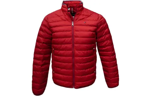 Tommy Hilfiger Puffer Jacket Men's Burgundy