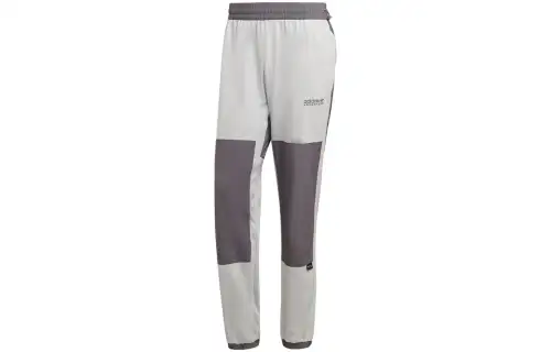 Adidas Originals Knitted Sweatpants Men's Dark Gray Moderate Straight Fit Pants