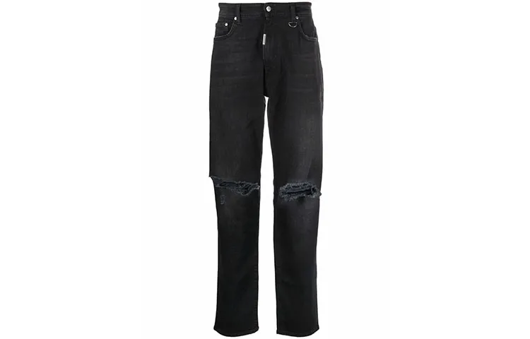 REPRESENT Jeans Men's Black Moderate Straight Fit Pants