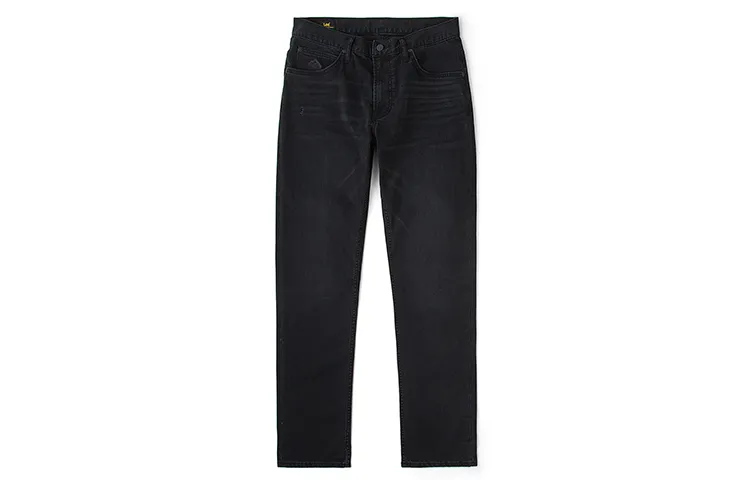 Lee Jeans Men's Black Moderate Straight Fit Pants