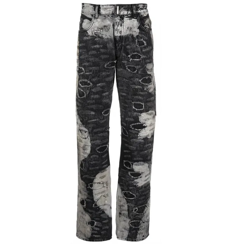 Givenchy Paint Splattered Tapered Jeans
