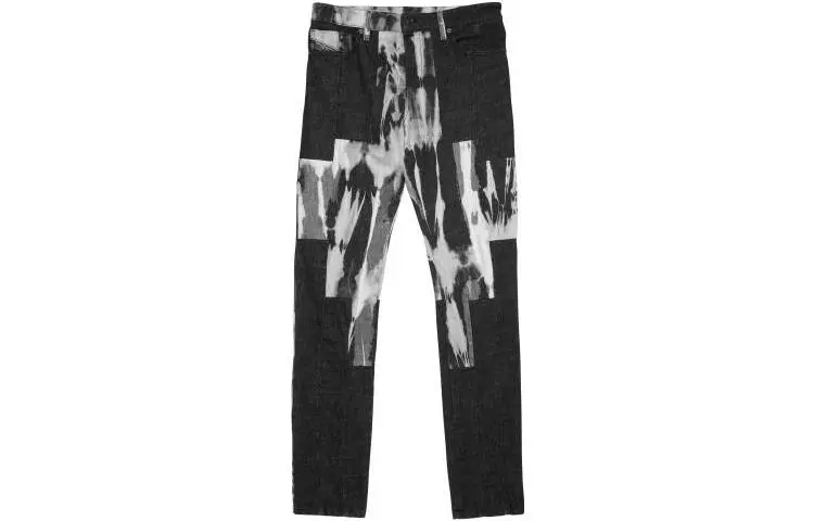 DIESEL Jeans Men's Black Moderate Straight Fit Pants