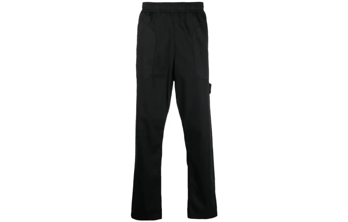 STONE ISLAND Ghost Knitted Sweatpants Men's Black