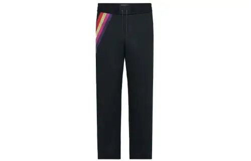 LOUIS VUITTON New Quarterly Products Of LV Knitted Sweatpants Men's Black