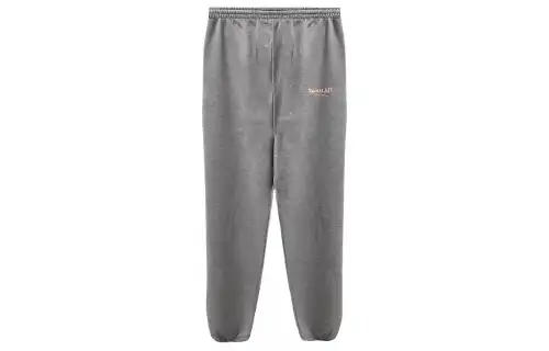Balenciaga Knitted Sweatpants Men's Gray Moderate Cuffed Pants