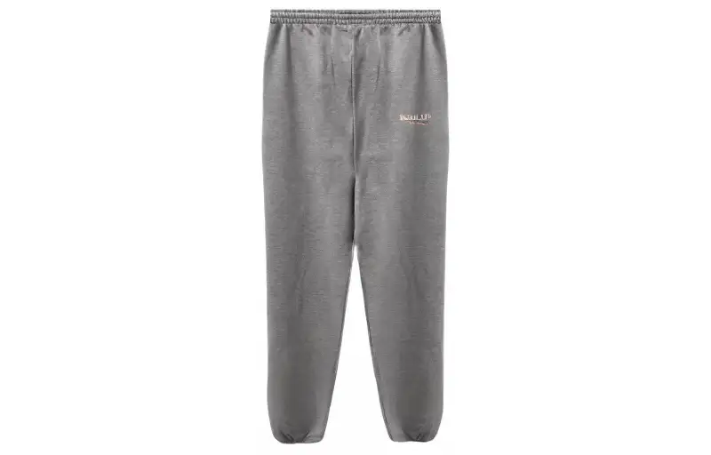 Balenciaga Knitted Sweatpants Men's Gray Moderate Cuffed Pants