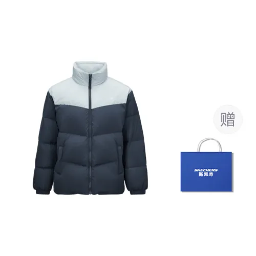 Skechers Down Jacket Unisex Ink Gray