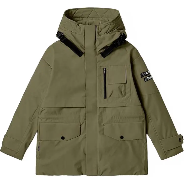 Mizuno Down Jackets Unisex Hooded Thickened