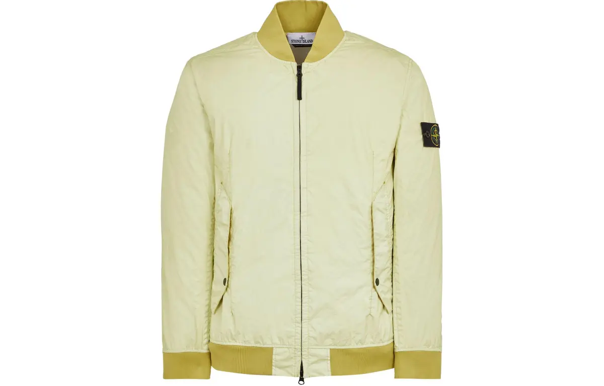 STONE ISLAND Zip-Up Bomber Jacket